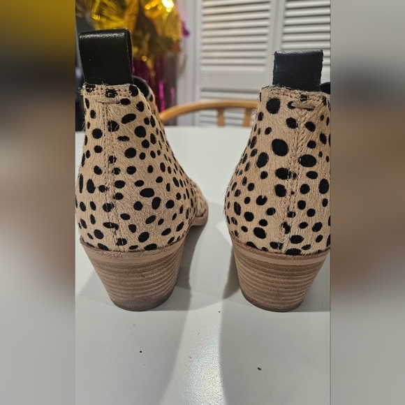 DOLCE VITA  Sonni Leopard Calf Hair Ankle Booties. Size 8.5 Like New - Picture 9 of 14